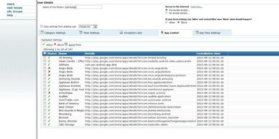Web Filter with App Control