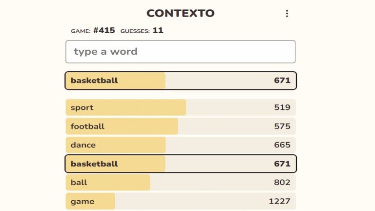 Contexto Answers (November 2024)