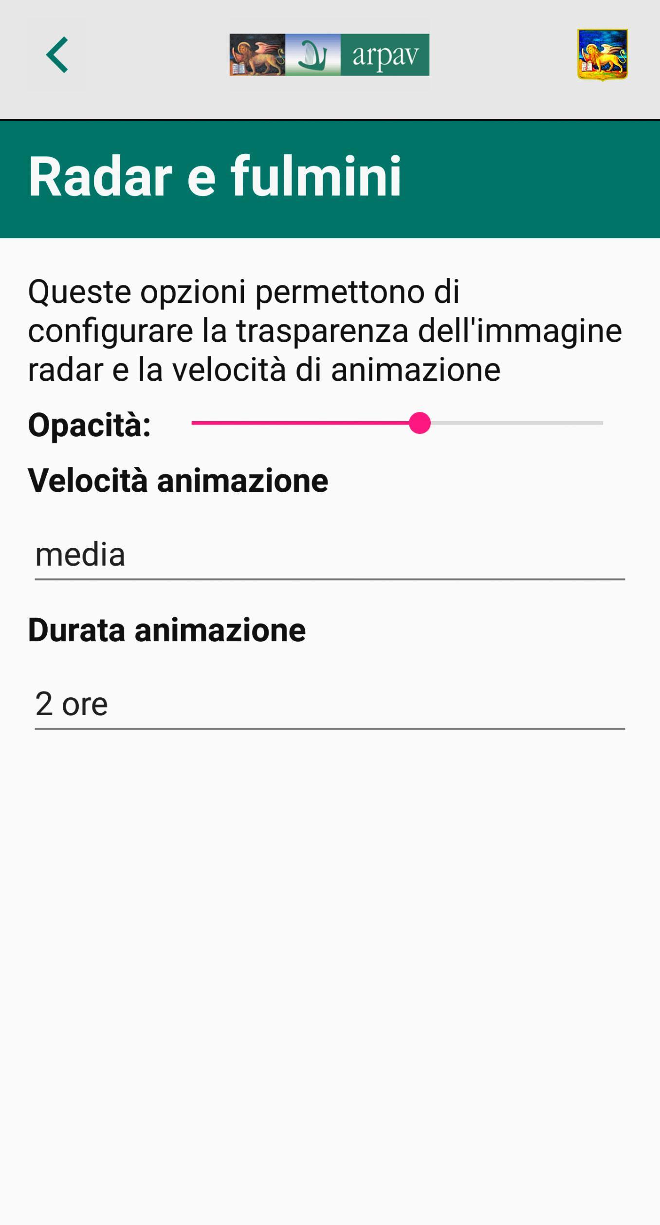 App ARPAV Temporali