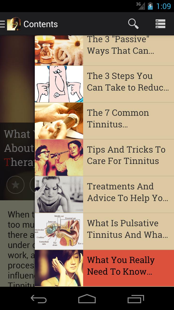 Tinnitus: The Cure