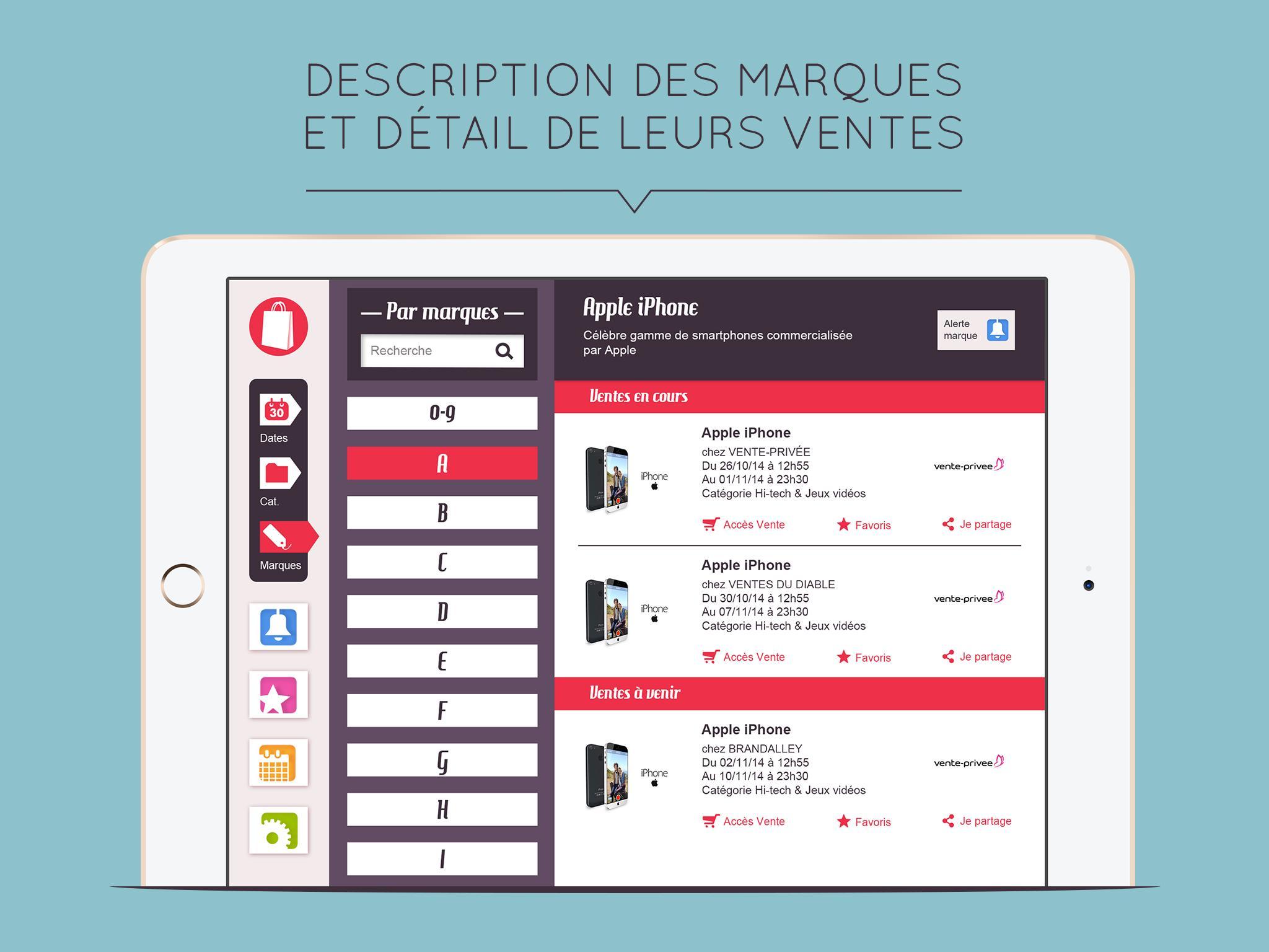 MVF tablette - vente flash