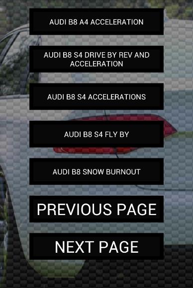 Engine sounds of B8 B8.5 S4 A4