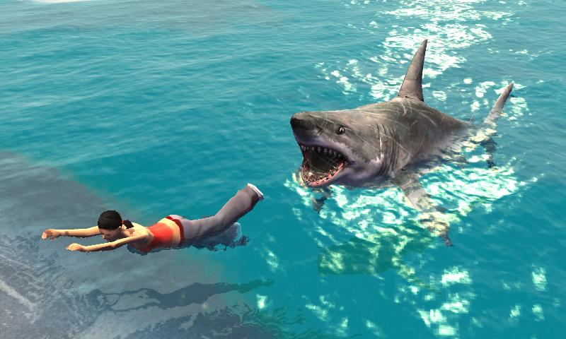 Angry Megalodon Attack