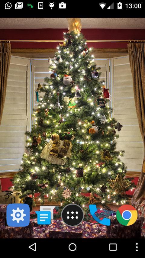 christmas live wallpaper tree