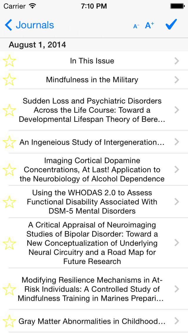 Journal Scan Psychiatry