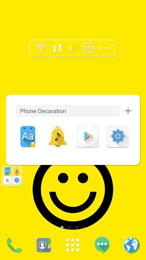 Flat smile dodol theme