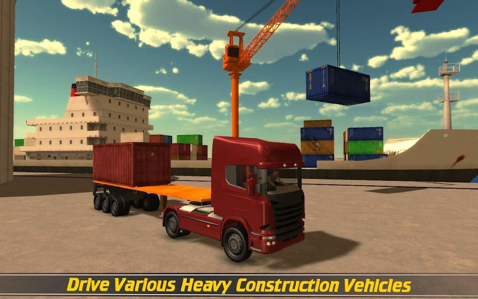 Cargo Ship Construction Crane