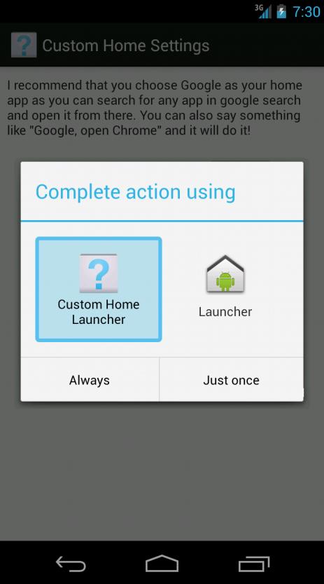 Custom Home Launcher