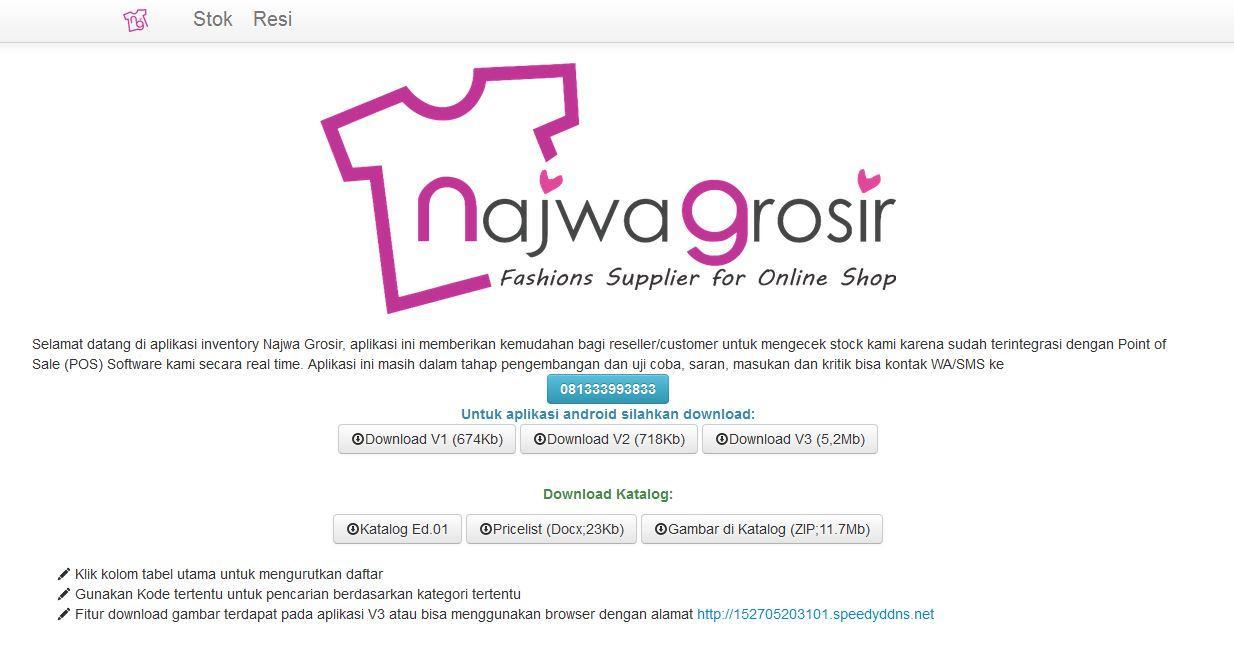 Najwa Grosir Inventory