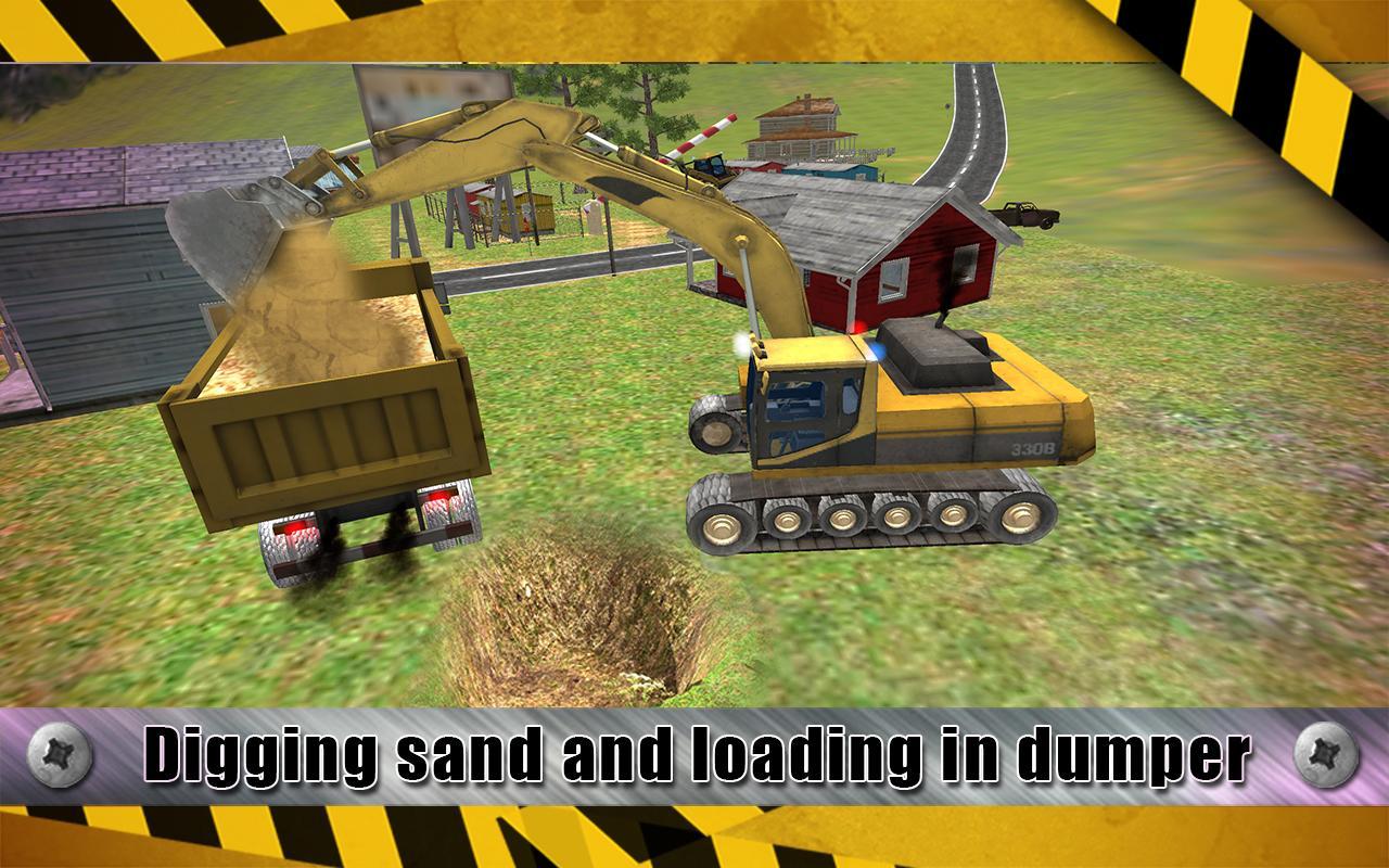 Heavy Excavator Truck Driver: Real City Crane Sim
