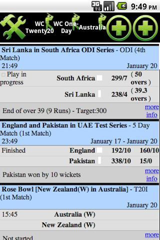 Cricket Scores