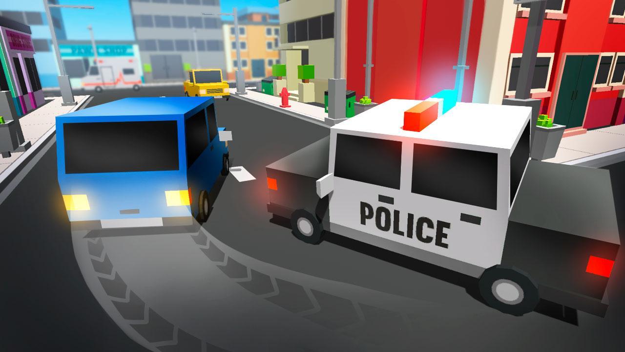 Cube Car Theft Race 3D