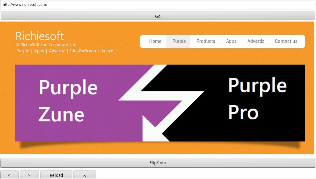 Purple Zune Web Browser 2