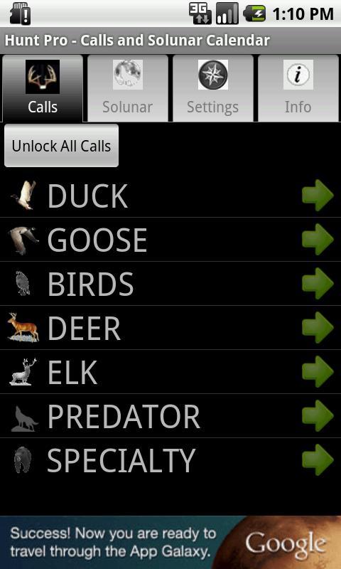Hunt Pro - Calls and Solunar