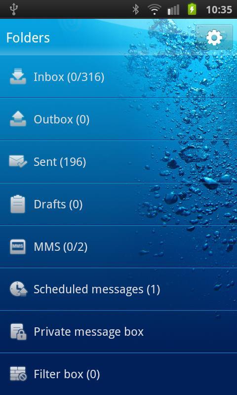 GO SMS PRO THEME Underwater