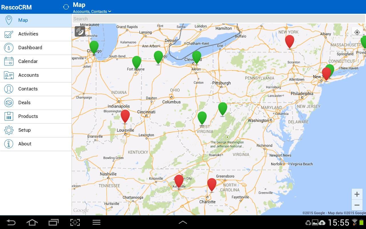 Mobile client for Resco CRM