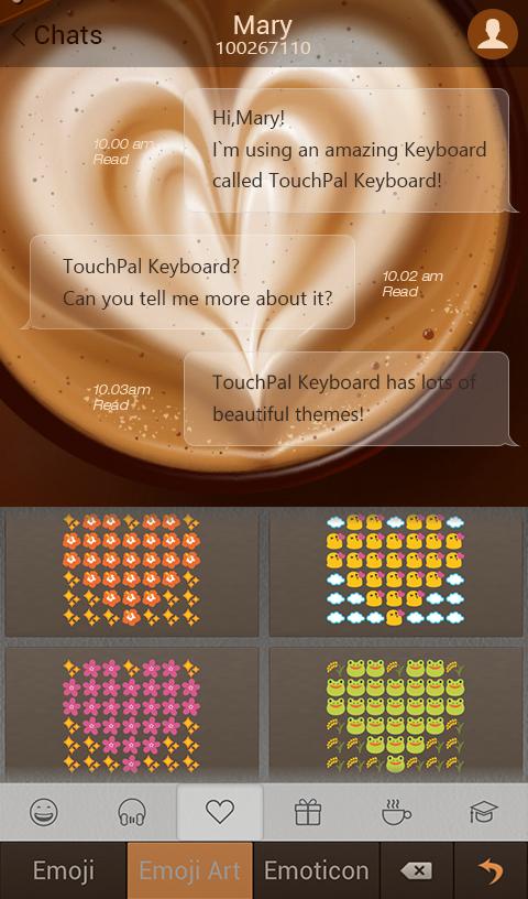 TouchPal Coffee Keyboard Theme