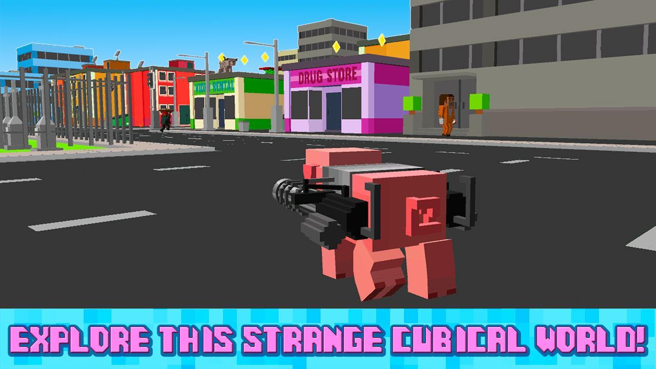 Cube Bad Pig City Rampage 3D
