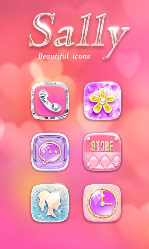 Sally GO Launcher Theme