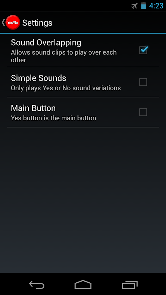 Yes / No Button
