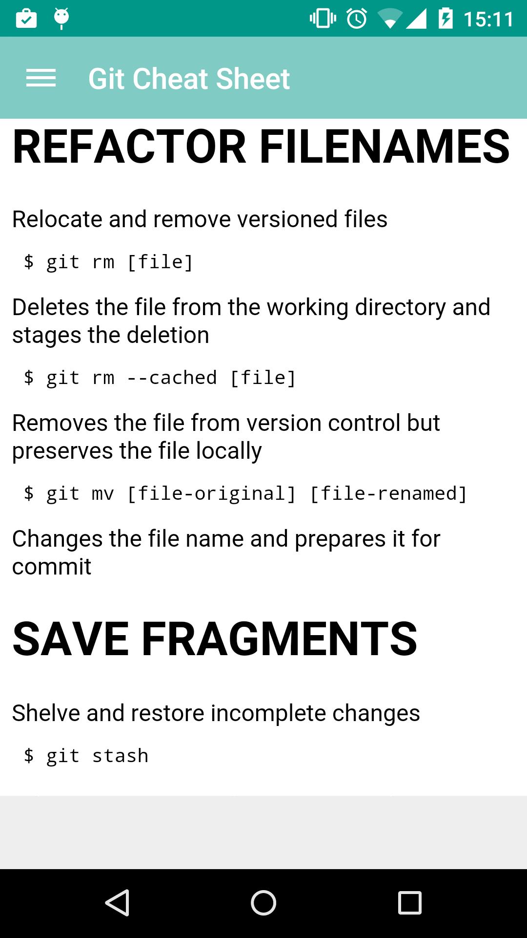 GIT cheat sheet
