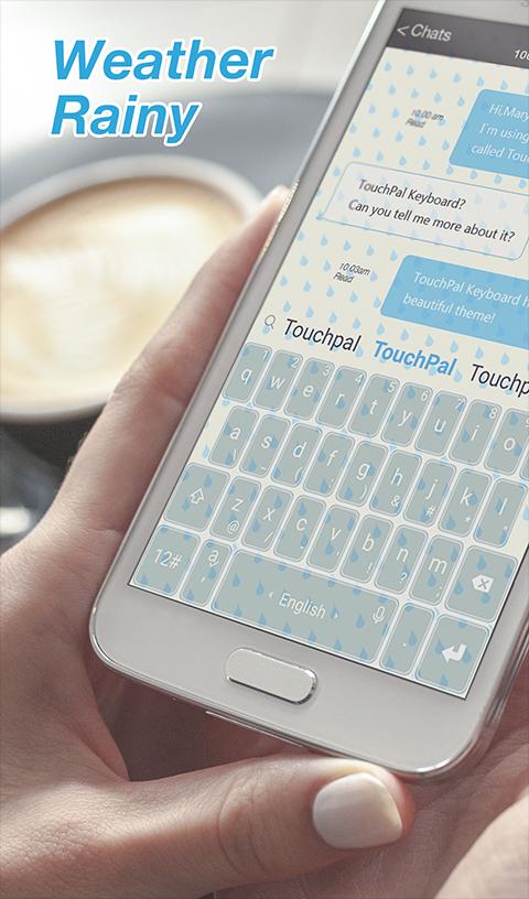 TouchPal Weather Rainy Theme