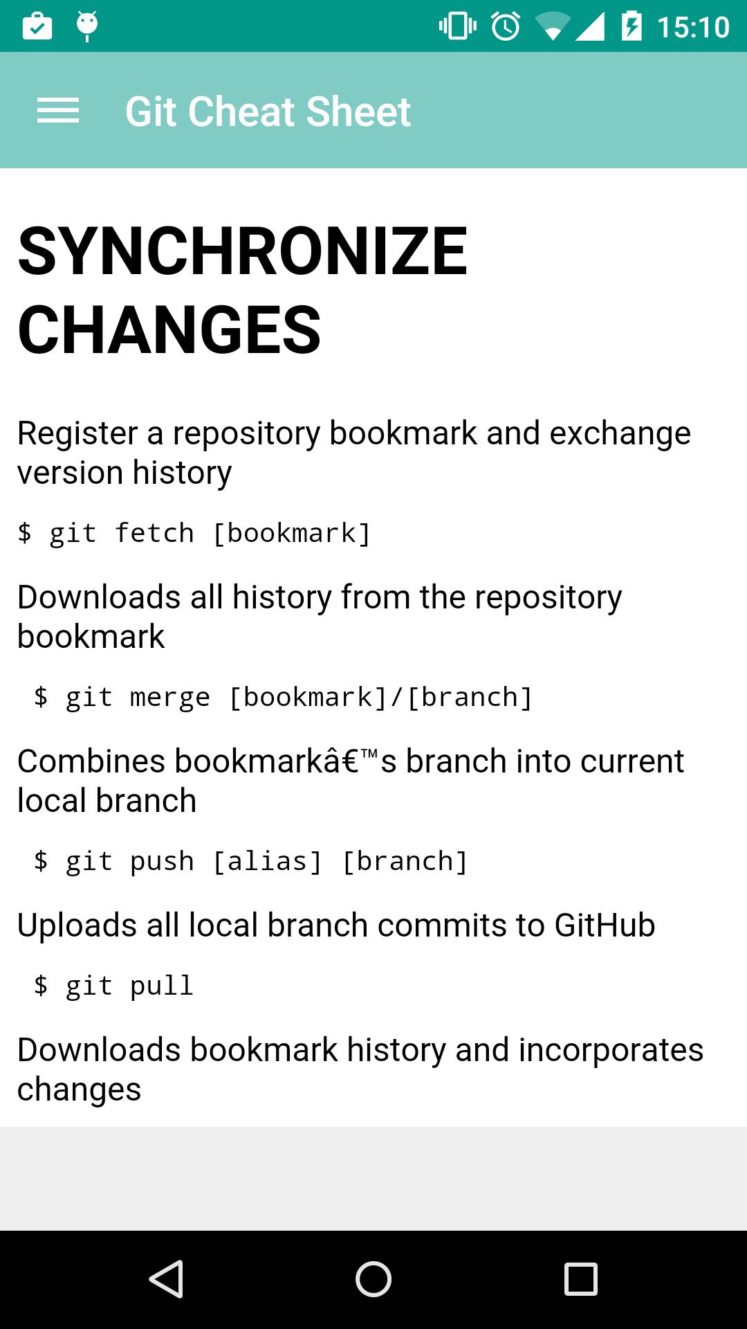 GIT cheat sheet