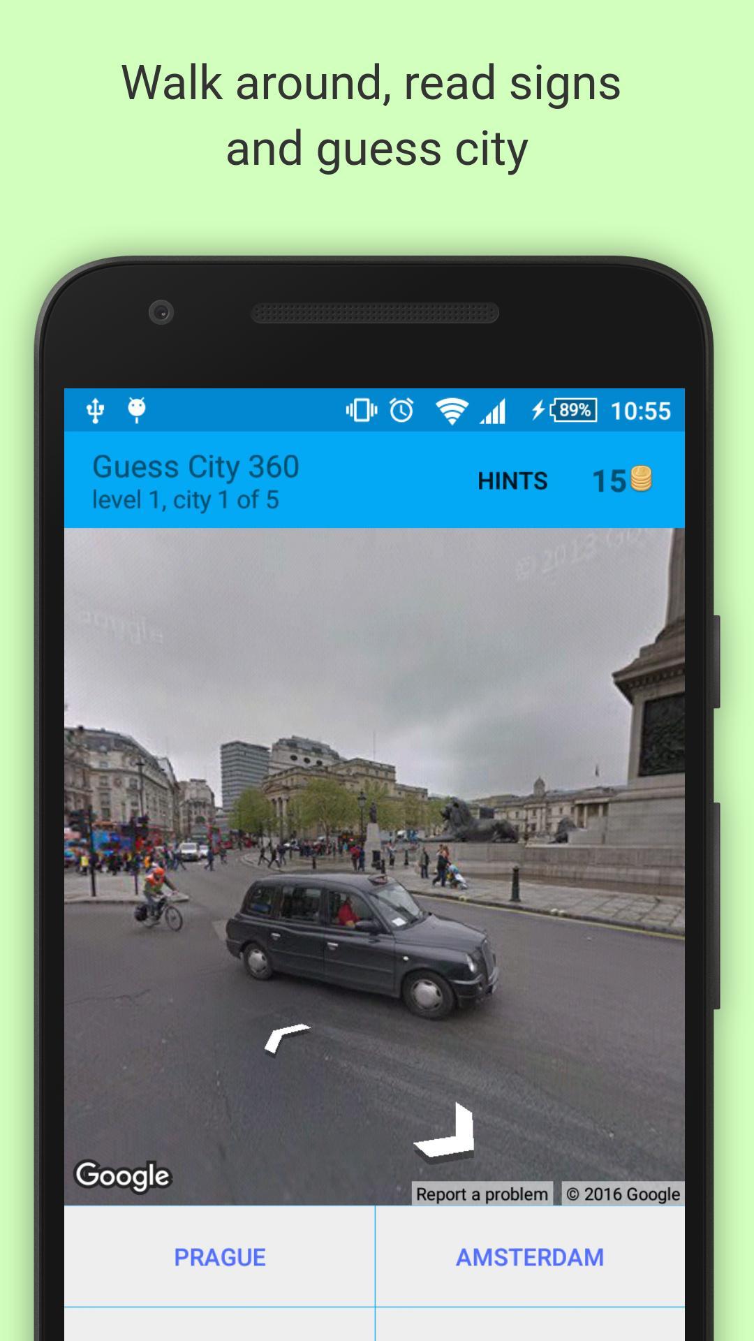 Guess City panoramic game - 3D