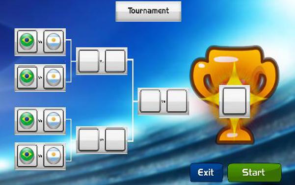 Finger Football  on mobile.