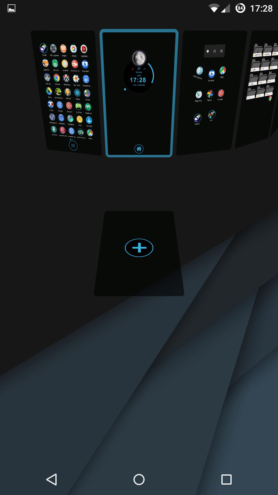 Dark Blue Theme for TSF Shell
