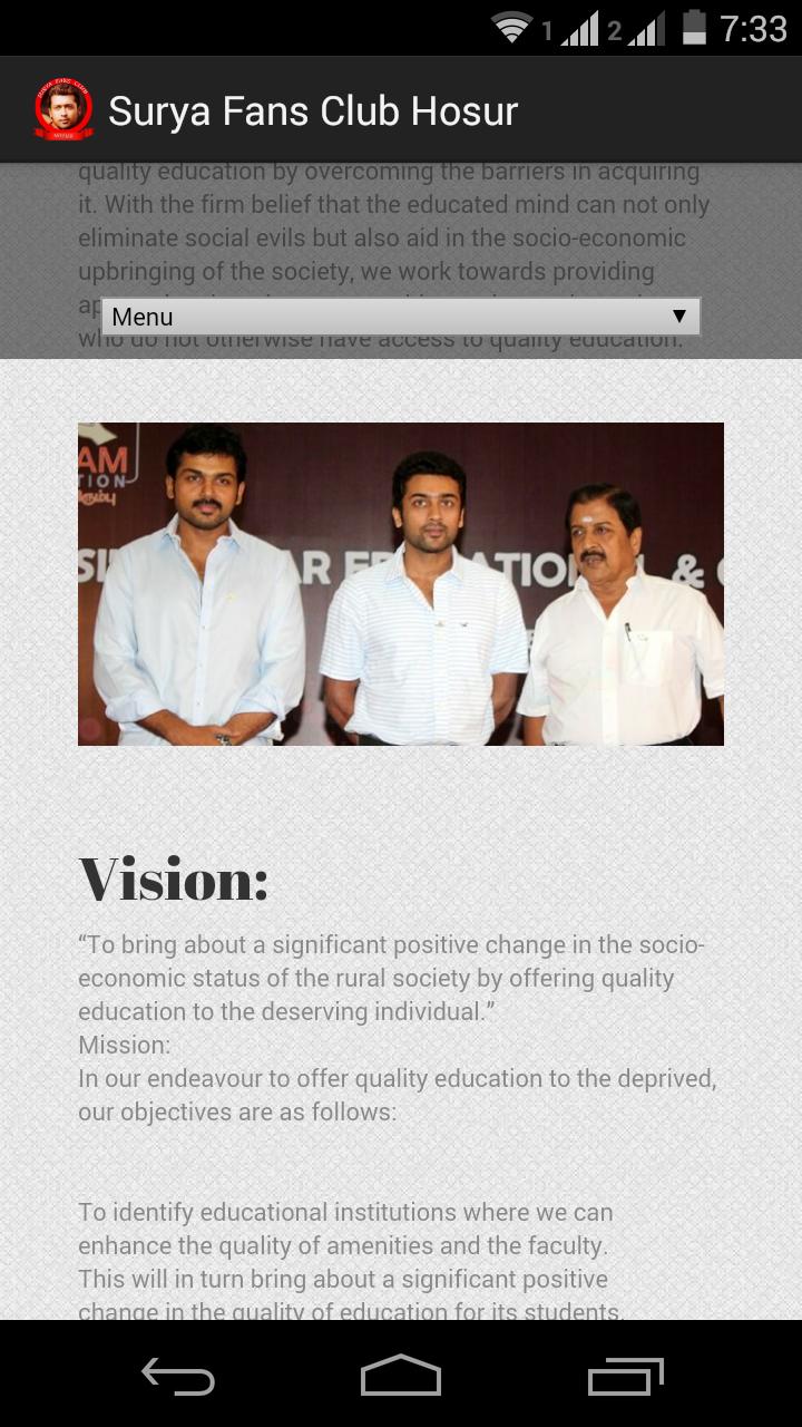 Surya Fans Club Hosur