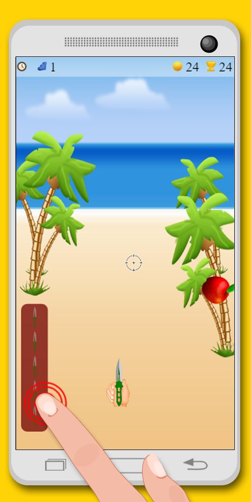 fruit cut knife game