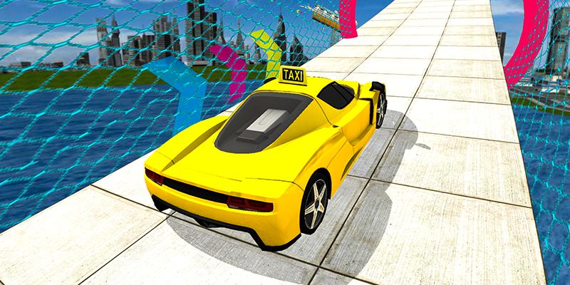 Crazy Taxi Car Stunts- Ramp Car Stunts