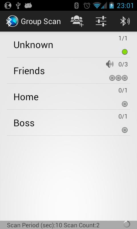 Bluetooth Scanner - Group Scan