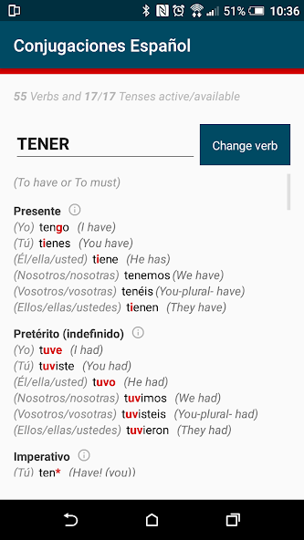 ConJuegaTion Spanish Verbs