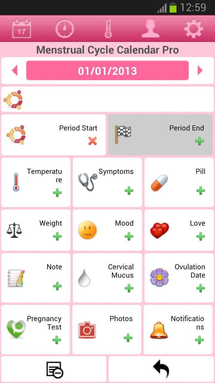 Menstrual Cycle Calendar Free