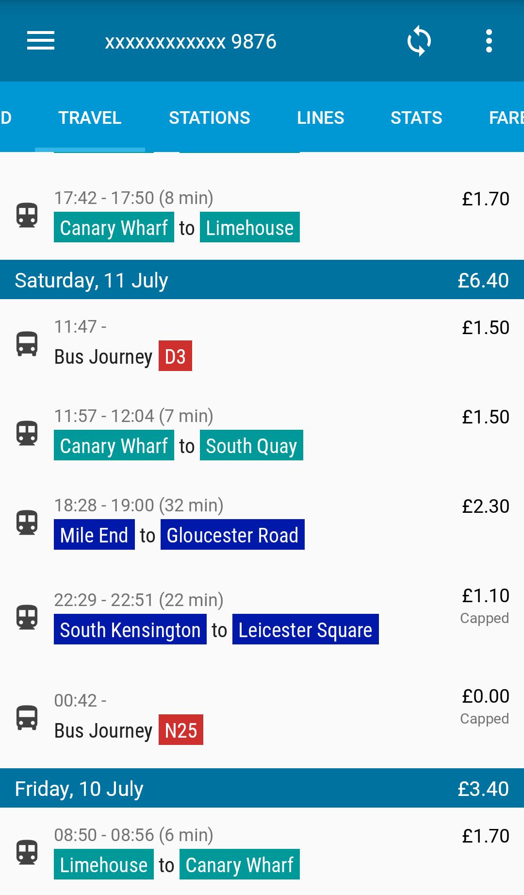 London Oyster Sync & Refunds