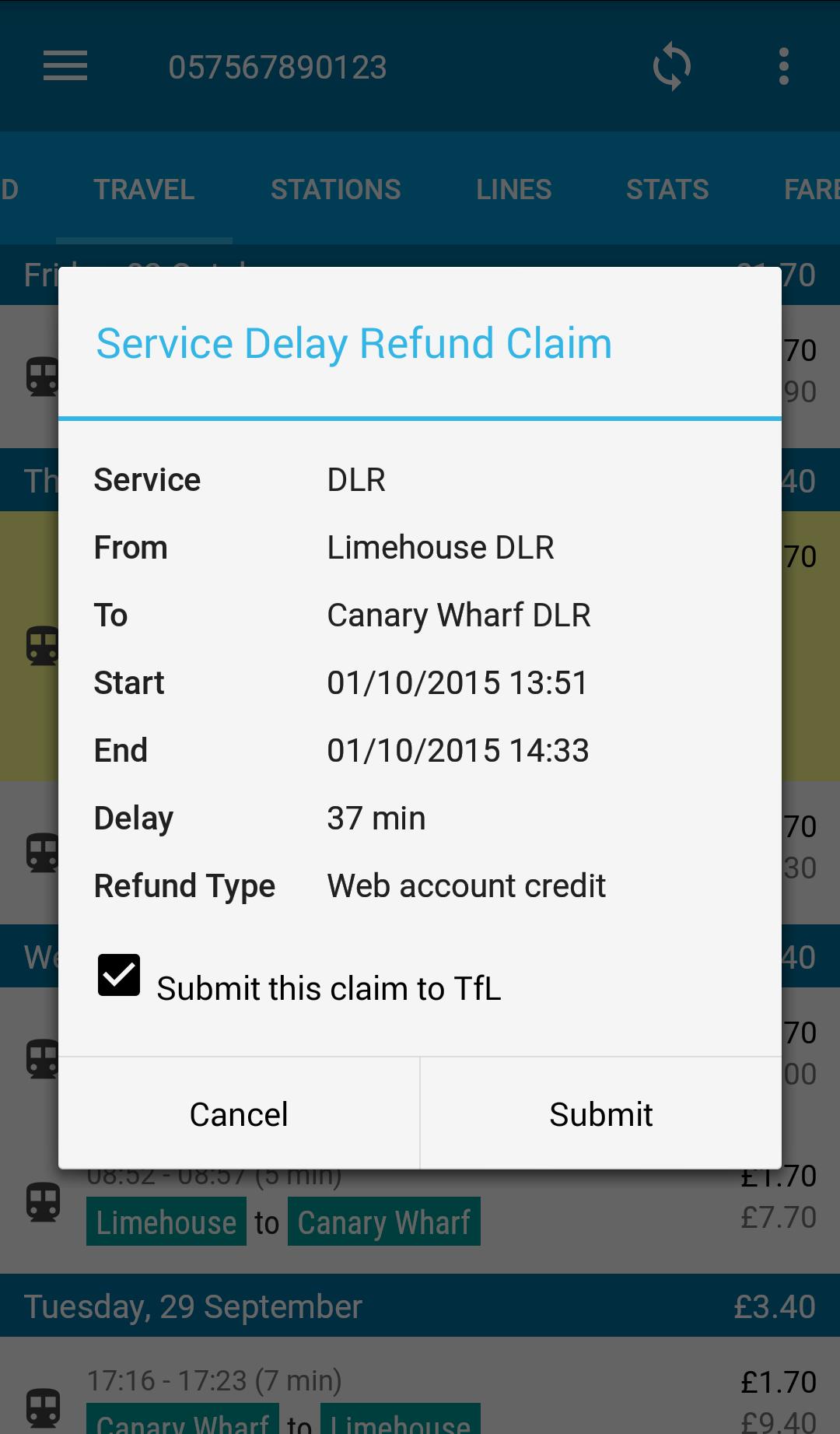 London Oyster Sync & Refunds
