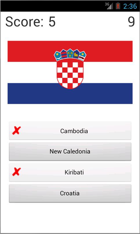 Quiz Head Games - Flag Match