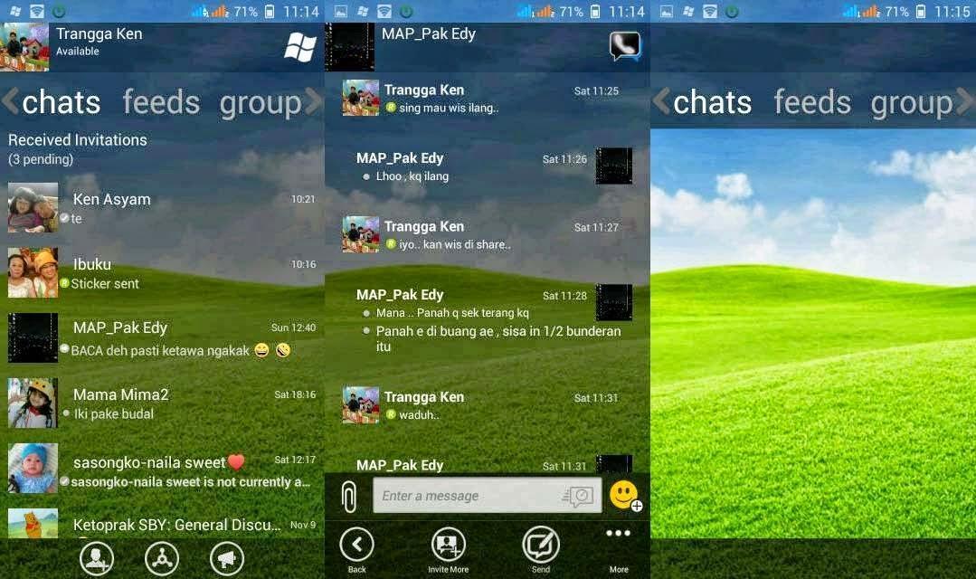 BBM Transparan Versi Android