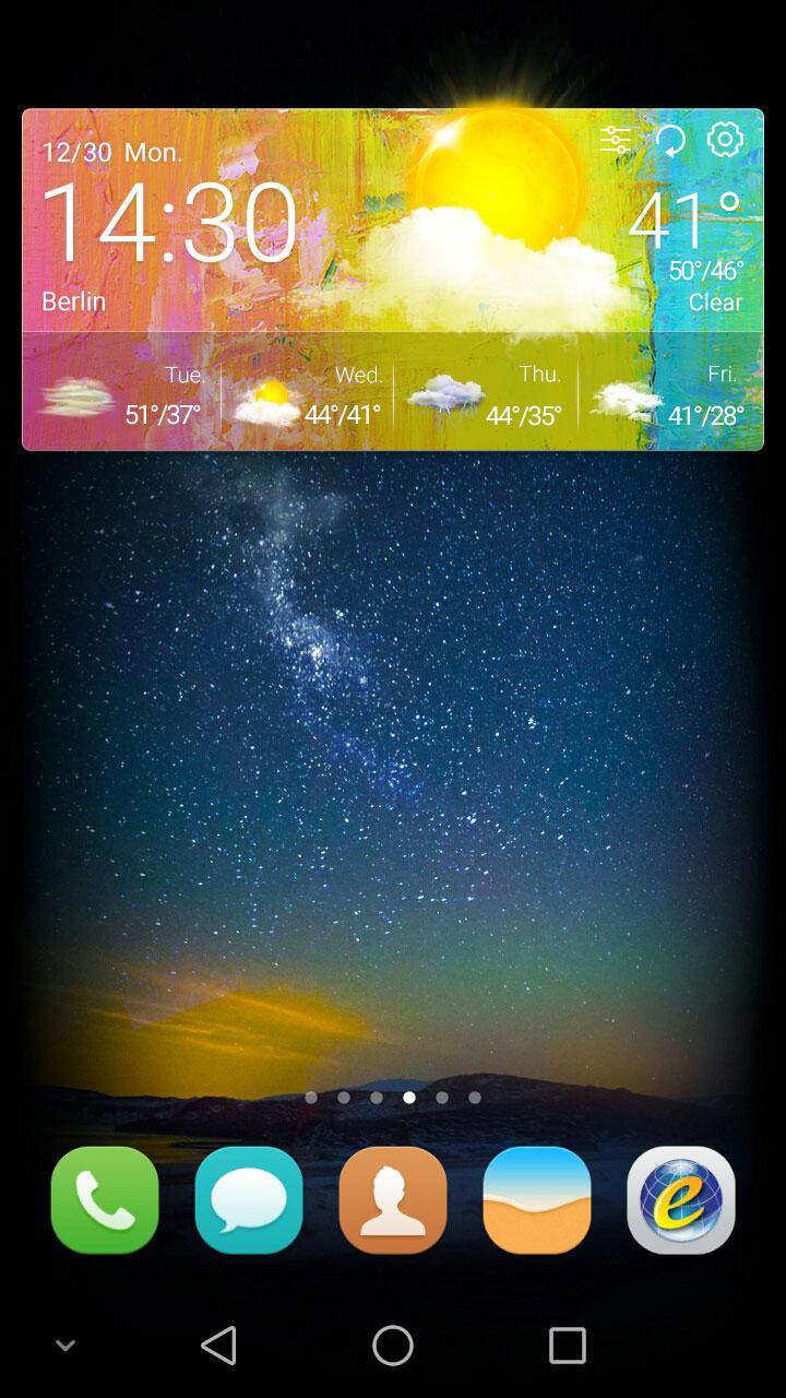 Free Weather & Clock Widget