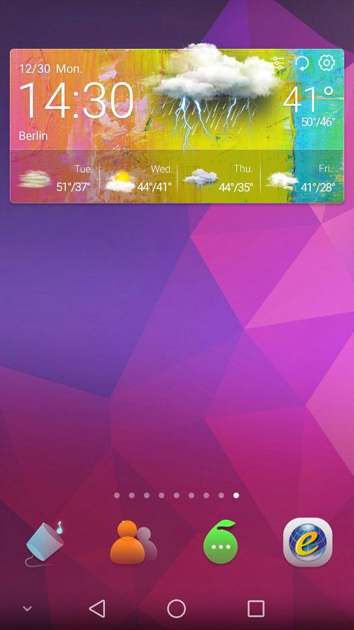 Free Weather & Clock Widget