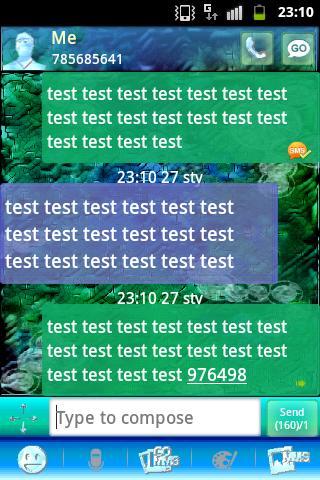 GO SMS PRO Theme After Rain