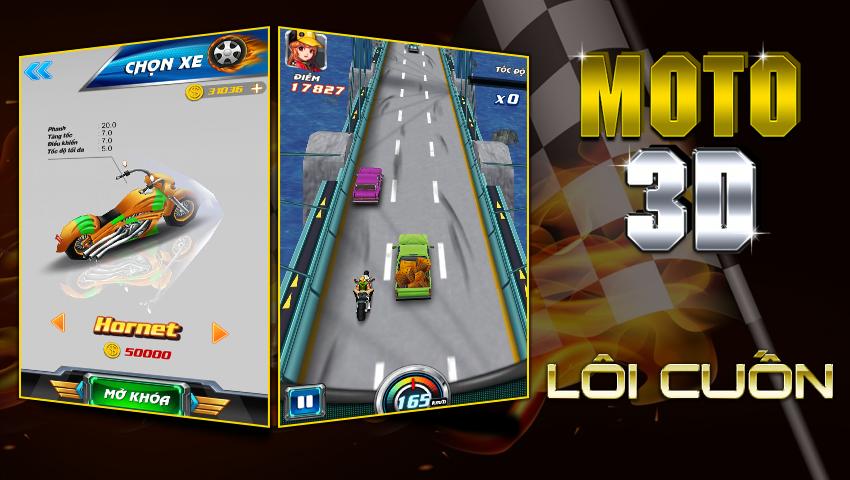 Dua Xe Sieu Toc - Moto Oto 3D