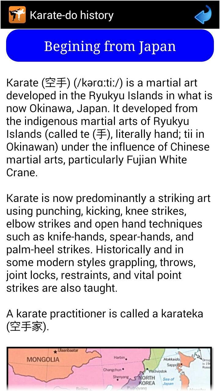 Karate in brief