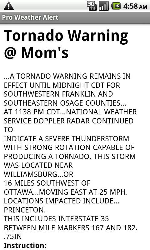 Pro Weather Alert (BETA)