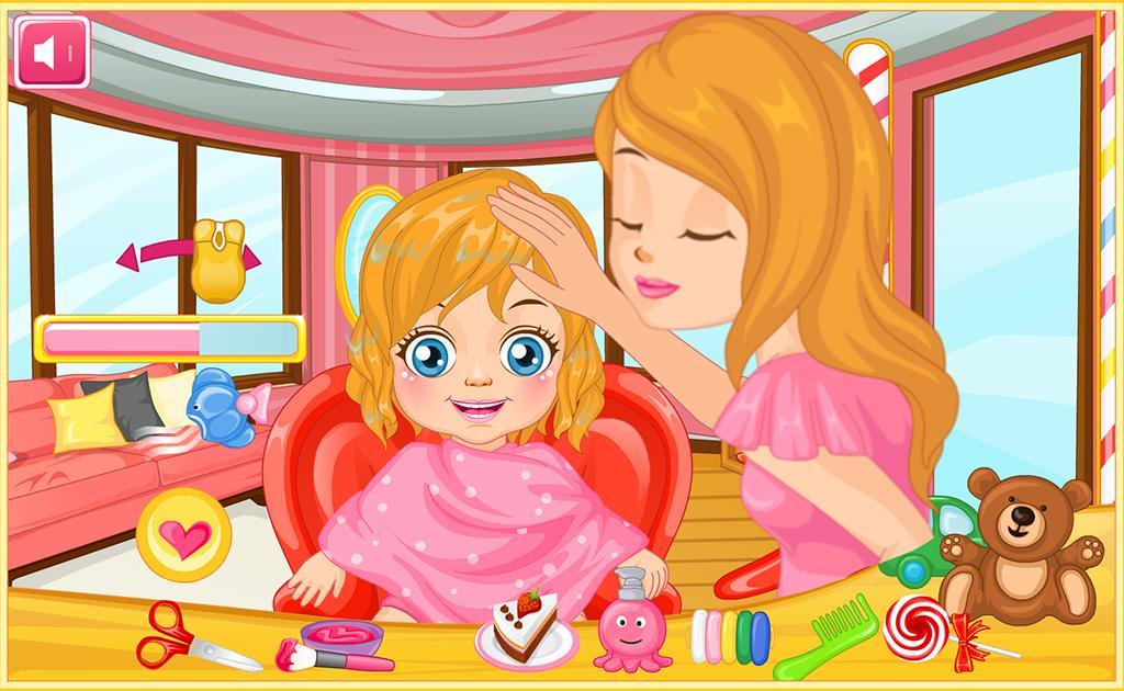 Casual baby game - Hair salon