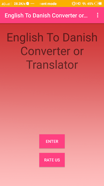 English To Danish Converter