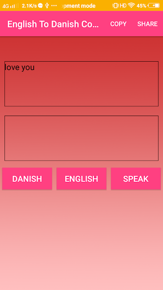 English To Danish Converter