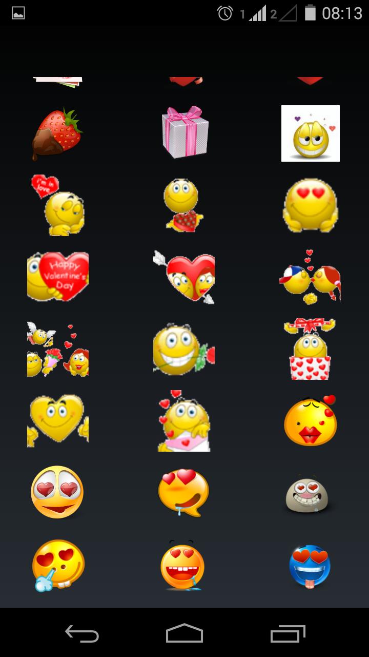 emoticons love plus